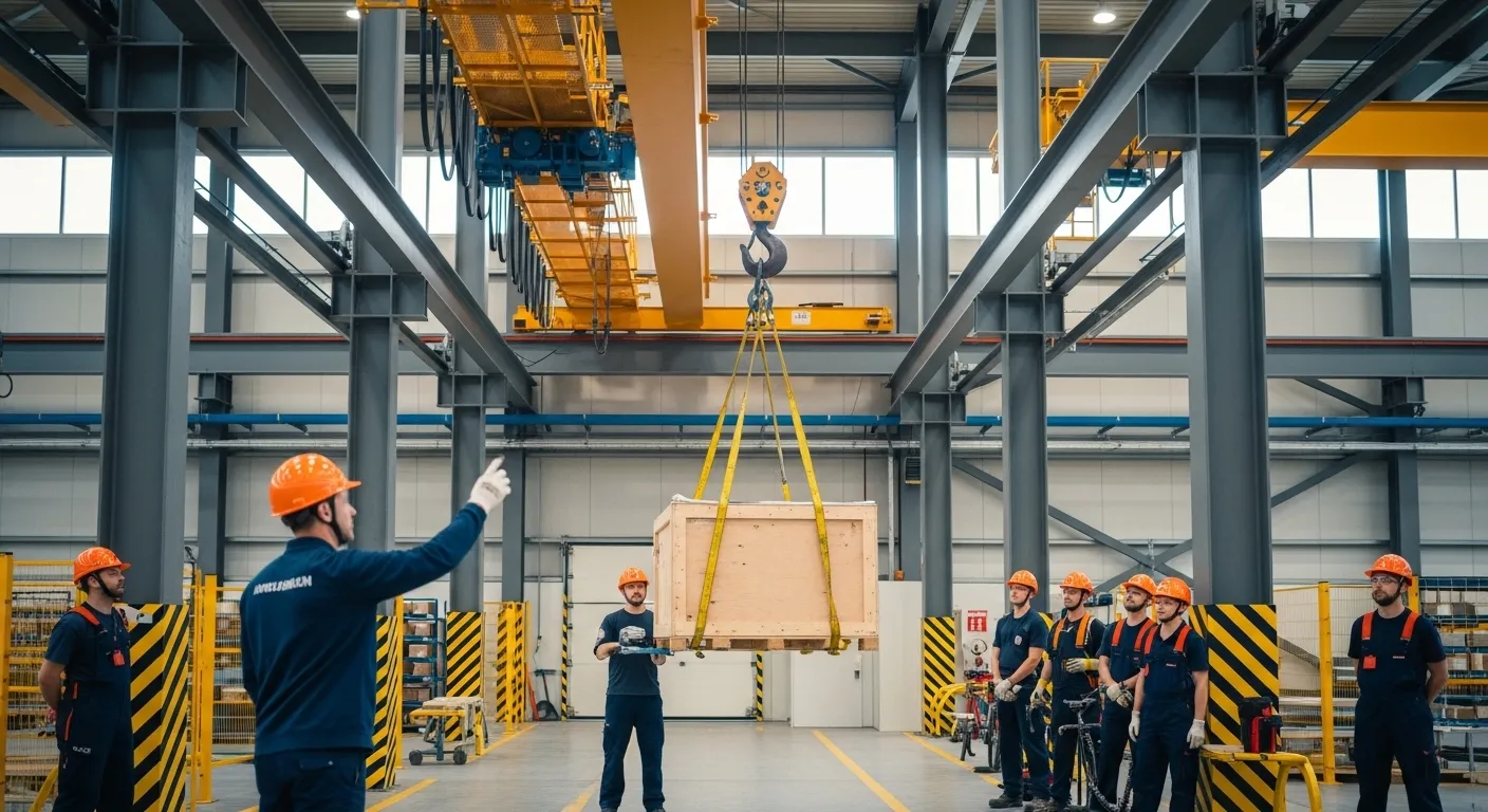 Treinamento certificado para instrutores de ponte rolante