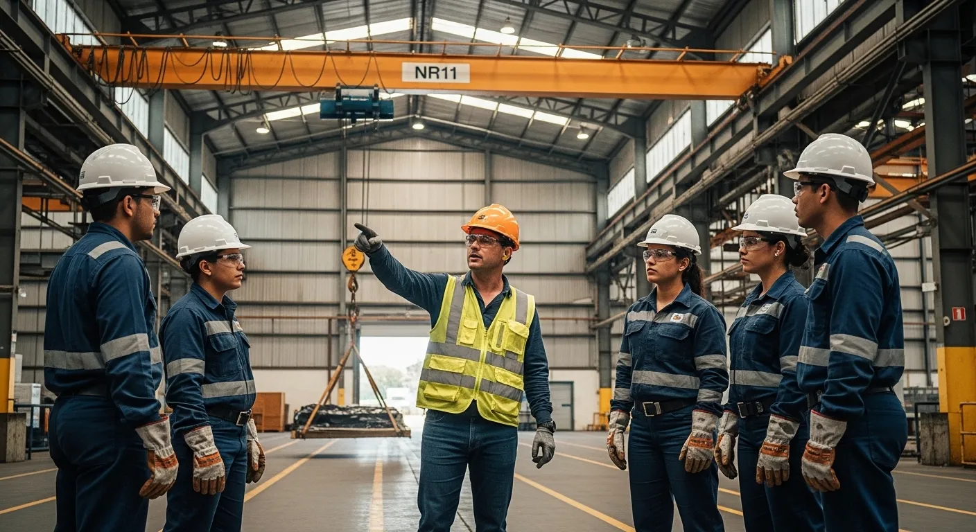 Capacitação e formação de instrutores de ponte rolante