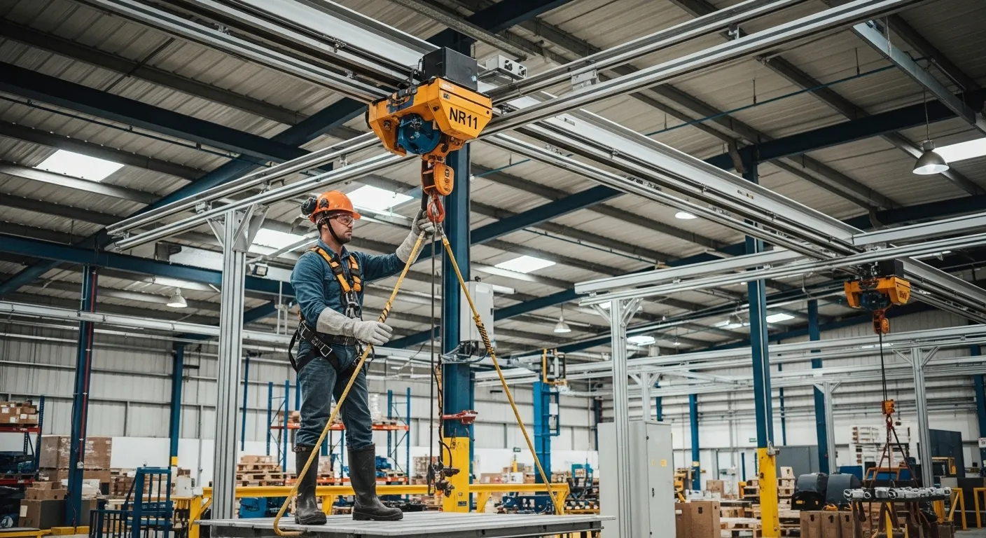 Benefícios da capacitação para operadores de monovias conforme NR11