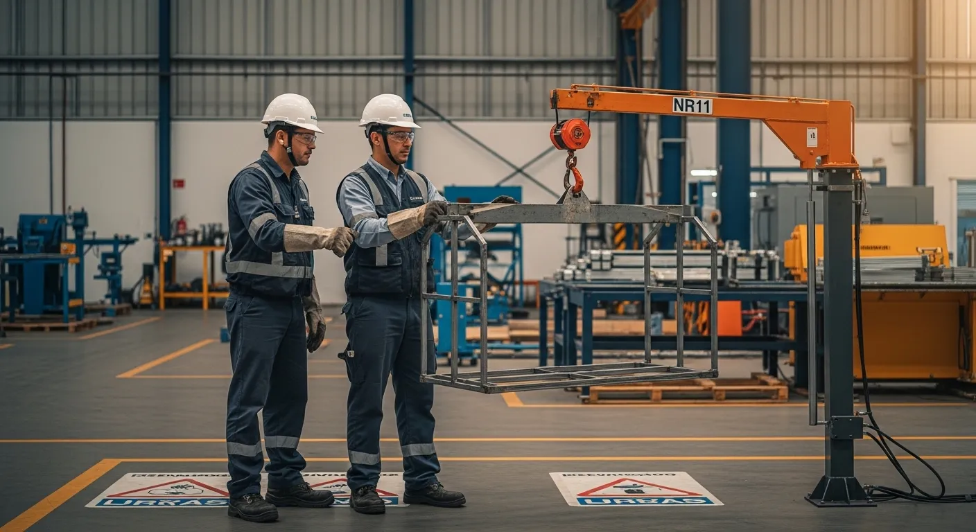 Treinamento conforme NR-11 para guindaste giratório