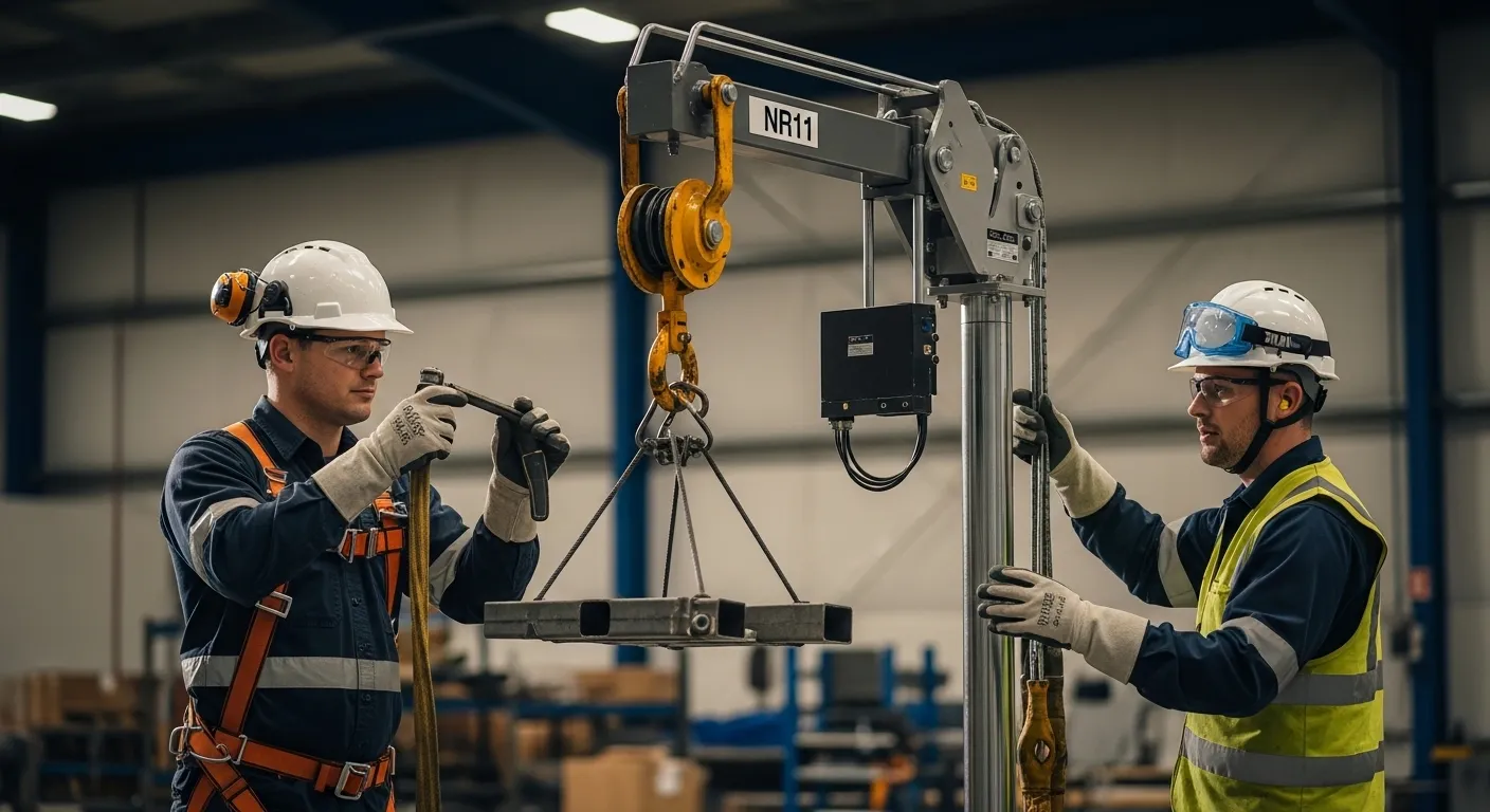 Capacitação profissional para segurança na operação de guindastes