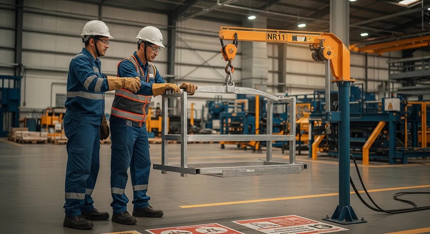 Capacitação técnica para operadores de guindaste giratório